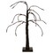 Northlight Pre-Lit Weeping Halloween Twig Tree - 24" - Black - LED Orange Lights